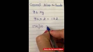 Convert kilos to pounds