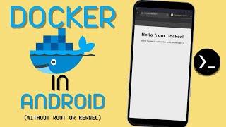 Run DOCKER locally in any ANDROID (without root or special kernels) - Termux - Linux on Android