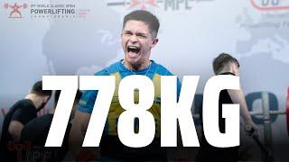 Carl Johansson SWE | 1st Place 74kg Class | 778kg Total | IPF Worlds 2023