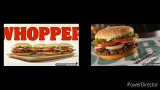 Whopper missing a beat and whopper original played at same time