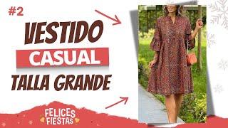 Vestido Casual Talla Grande: Aprende Patronaje y Corte Paso a Paso / Clase #2