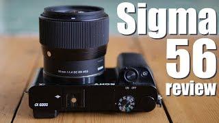 Sigma 56mm f1.4 review BEST portrait lens SONY e M43