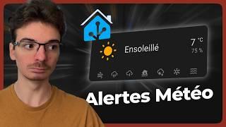 Alertes Météo France dans Home Assistant