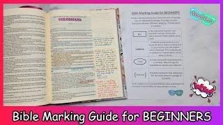 Bible Marking Guide for BEGINNERS - Organize your Notes in your Bible