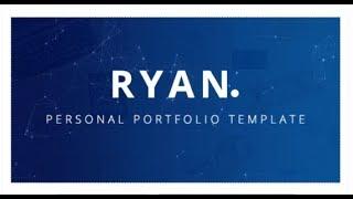 Ryan – Bootstrap 4 One Page Personal Portfolio Template | Themeforest Templates