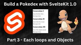 Each loops and objects [Intro to SvelteKit 1.0, part 3]