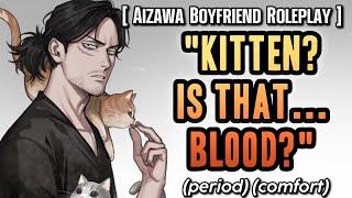 You Stain Aizawa's Sheets | Period comfort| Aizawa x Listener | Mha X Listener Boyfriend x Listener