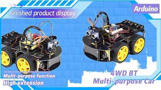 KEYESTUDIO 丨KS0559 Gadget Guru's Choice Arduino 4WD BT Multi-purpose Car #keyestudio #robot #kits