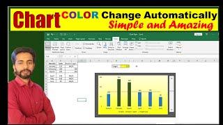 Excel Chart Color Change Automatic | Bar Chart Trick | Graphs in Excel