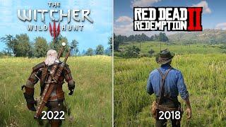 The Witcher 3 Next Gen vs Red Dead Redemption 2 - Physics and Details Comparison
