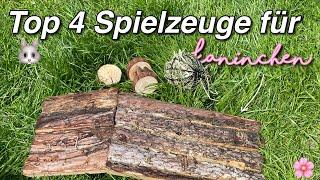 TOP 4 Spielzeuge für KANINCHEN  | Bunnies & more 