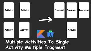 Refactor multiple activity based app to single activity multiple fragment