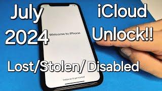 July 2024 iCloud Unlock Any iPhone iOS Lost/Stolen/Disabled️