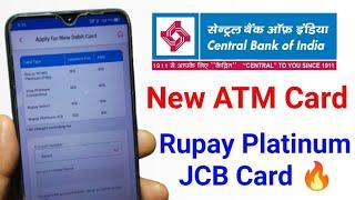 Central Bank of India New ATM card launch Rupay Platinum JCB Card  l Central Bank of India ATM card