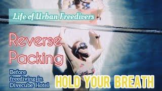 HYB Vlog#12 | Freediving Girl's Reverse Packing Hack | One of the Deepest Pools in the World | 潛立方