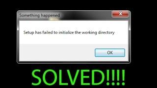 SOLVED - Setup has failed to initialize the working directory error during Windows 10 upgrade