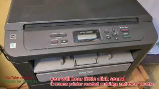 Brother DCP-7060D, Replace Toner Cartridge and Drum unit, Reset Drum Unit counter