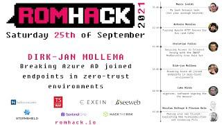 #RomHack2021 - Dirk-jan Mollema - Breaking Azure AD joined endpoints in zero-trust environments