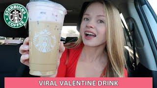 VIRAL STARBUCKS Valentines Day Drink | review