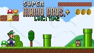 Super Mario Bros. + (Remastered) - Full Luigi Gameplay