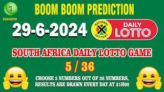 29/6/2024 SA Daily Lotto Game Prediction I SA Daily Lotto prediction today I South Africa Lottery