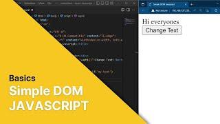 How to create a Simple DOM in JavaScript (basic)