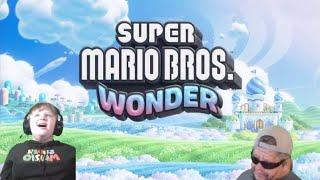 Super Mario Bros Wonder gameplay with Philly Halftime and Halftime Jr.