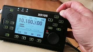 The brand new Xiegu X5105 HF/6 metre 5 watt QRP transceiver