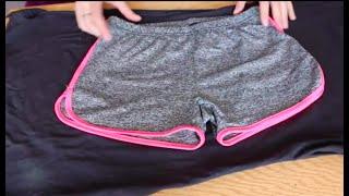 How to Make Cute Athletic Shorts from a T Shirt! Upcycling DIY Fashion on a Budget Clothing Hack!