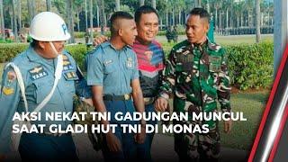 TNI Gadungan Ditangkap saat Gladi HUT TNI di Monas, Ketahuan Bawa Miras Tradisional | OneNews Update