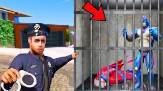 Rope Hero Goes to Jail in GTA 5! Police Arrested Him! |Rope Hero Vice Town|