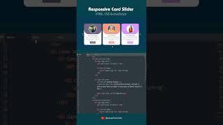 How to make Responsive Card Slider using HTML, CSS & JavaScript