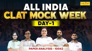 Day 1 Mock Analysis | 7 Days 7 Mocks | CLAT 2025 Mock Week | Mock Test Paper Analysis Series