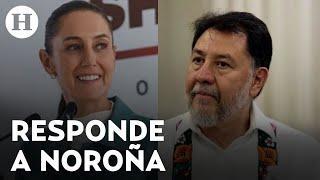Claudia Sheinbaum aclara que Gerardo Fernández Noroña tendrá un papel importante en su sexenio