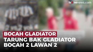 Viral! Bocah Bertarung 2 Lawan 2 Seperti Gladiator | OneNews Update