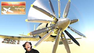 Grinding Canberra using Wyvern  TURBOPROP Counter-rotating propellers