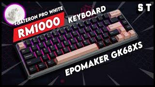 $250 Custom Keyboard Epomaker GK68XS - Gateron Pro White GMK Olivia Keycaps | Samuel Tan