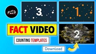  Fact video counting templates | Top 3 counting templates | Countdown templates
