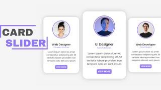 Card Slider Using HTML CSS & Swiper.js | How to make Our Team Section Carousel