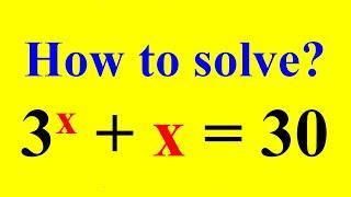 Math Olympiad Exam | Lambert W Function