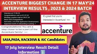Accenture Interview Results Latest Update | 17 June Interview Results | Workday Mail, Rejection Mail