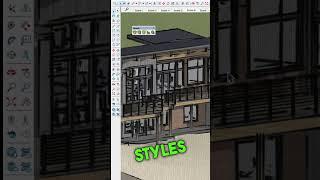 Change your #sketchup model's look with STYLES!