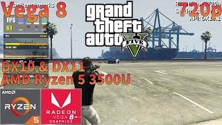 Grand Theft Auto V (GTA 5) | AMD Ryzen 5 3500U APU | Vega 8 | 720p