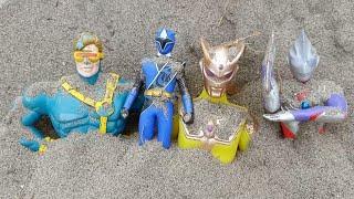 Mencari Harta Karun Mainan Ultraman Baru | Ultraman Zero | Ultraman Orb | Power Rangers Ninja Steel