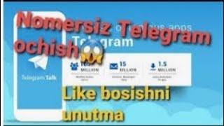 Nomersiz Telegram ochish