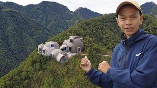 This TINY IGLOO HOUSE was built on the top of the MOUNTAIN