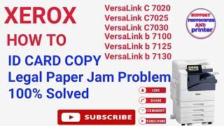 How To Resolve  Paper Jam Problem Xerox C7020/7025/7030 || XEROX Machine Paper JAM Problem - SOLVE ?