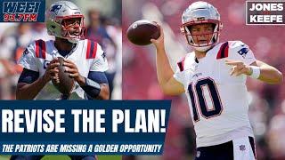 Week 5 makes sense to start Drake Maye ... so why won't the Patriots play him? | Jones & Keefe