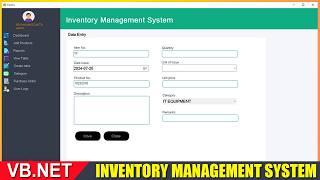 Inventory Management System in VB.Net with Mysql [Source Code] | visual basic.net project