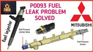 P0093 fuel system leak detected large leak Mitsubishi ! How to fix engine code p0093 Problem solved